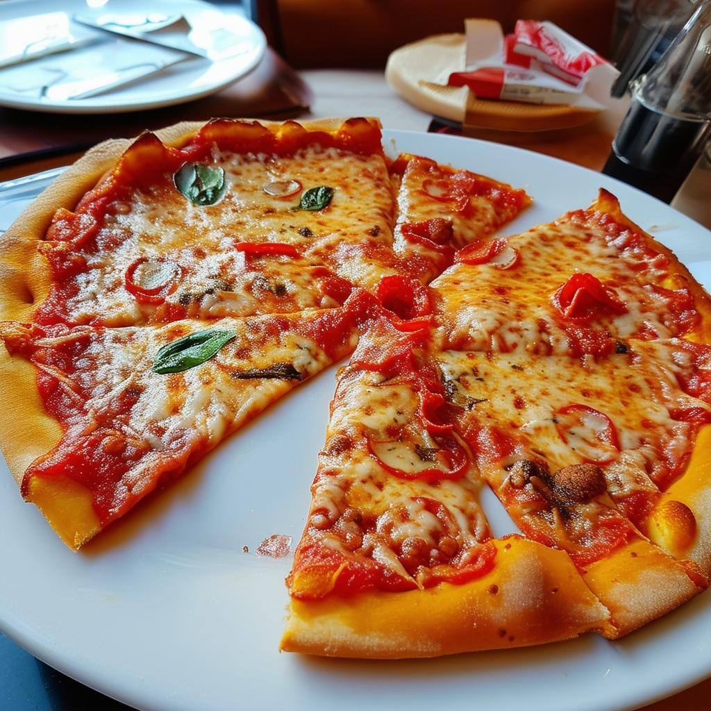 Cheesy pizza